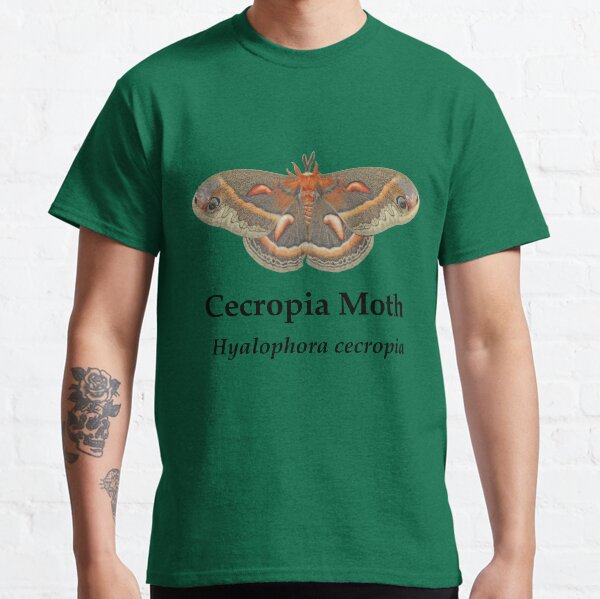 Cecropia Moth - Black Lettering Classic T-Shirt