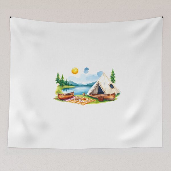 Item preview, Retro Camping Trip designed and sold by Quirkhive.