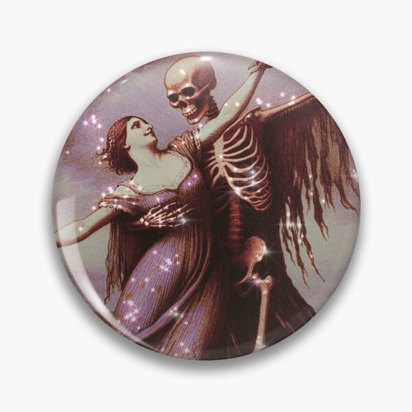 Item preview, Illustration of woman dancing with a skeleton designed and sold by Melloncollie95.