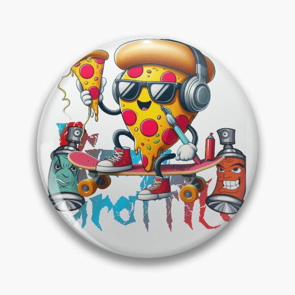 Item preview, pizza sullo skate con le cuffie fa graffiti designed and sold by Shop2s.