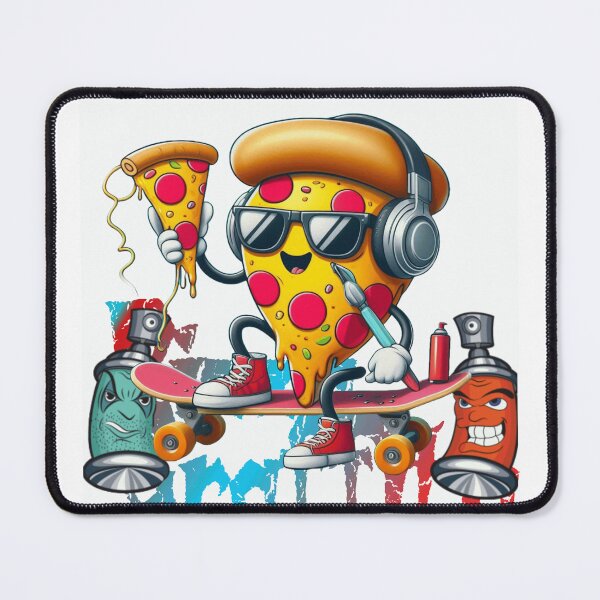 Item preview, pizza sullo skate con le cuffie fa graffiti designed and sold by Shop2s.
