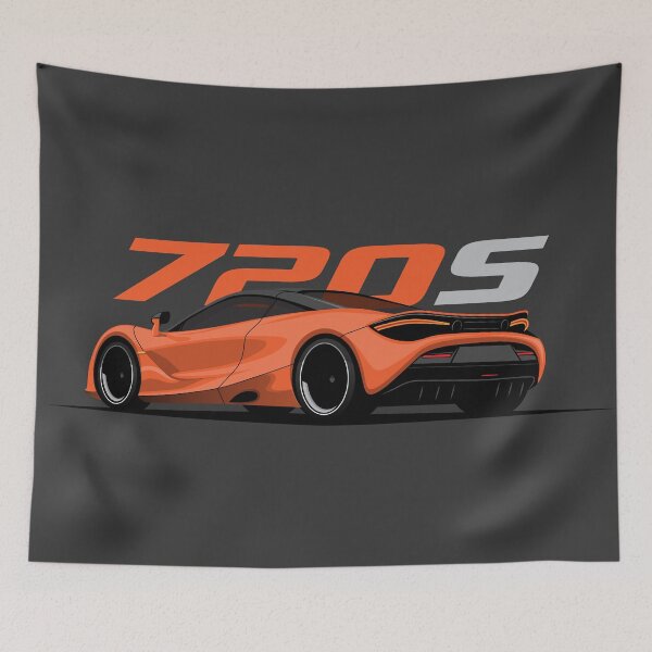 Item preview, McLaren 720S Orange Illustration designed and sold by blackdogshop.