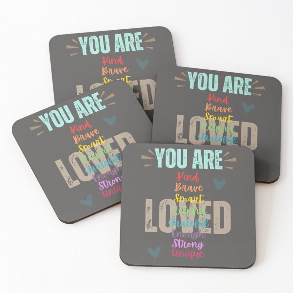 Item preview, You Are: Kind, Brave, Smart, Helpful, Grateful, Enough, Strong, Unique, LOVED designed and sold by HomeFreewithMe.