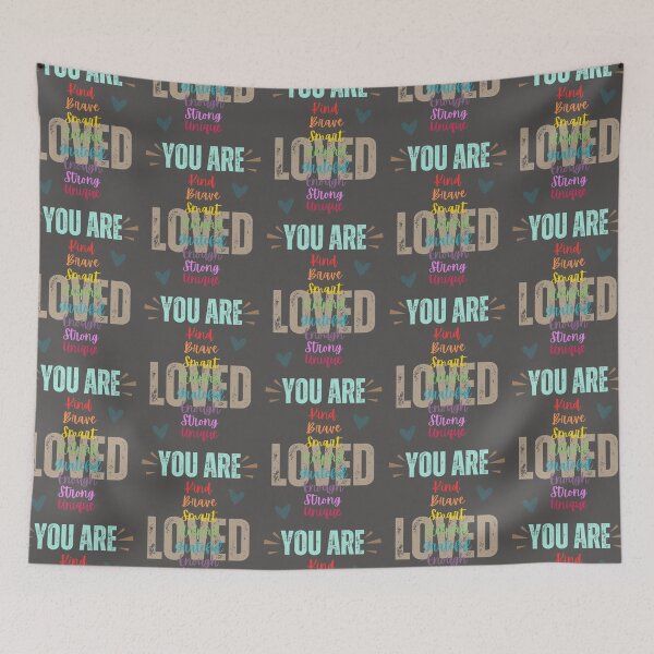Item preview, You Are: Kind, Brave, Smart, Helpful, Grateful, Enough, Strong, Unique, LOVED designed and sold by HomeFreewithMe.