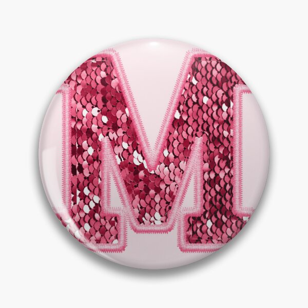 Item preview, M Preppy Glitter Varsity Letter Patch designed and sold by Creative Brat Design Studio.