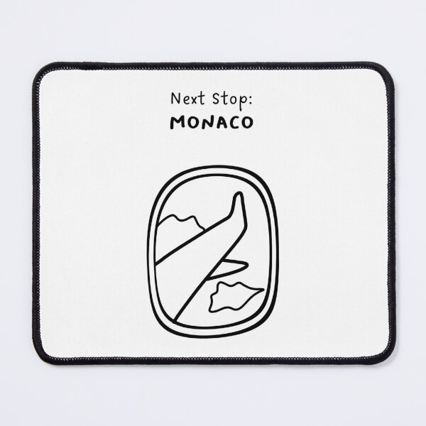 Item preview, Monaco, Monaco | Illustration of an Airplane Window View | Handwritten-style Font designed and sold by RM-Journey.