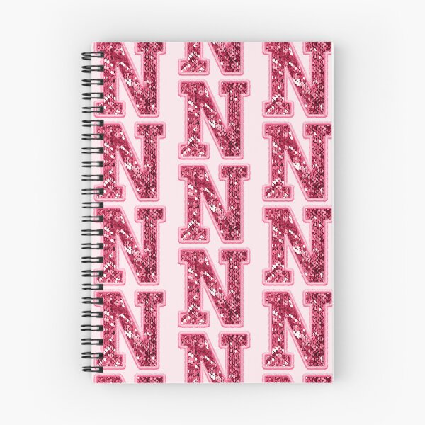 Item preview, N Preppy Glitter Varsity Letter Patch designed and sold by Creative Brat Design Studio.