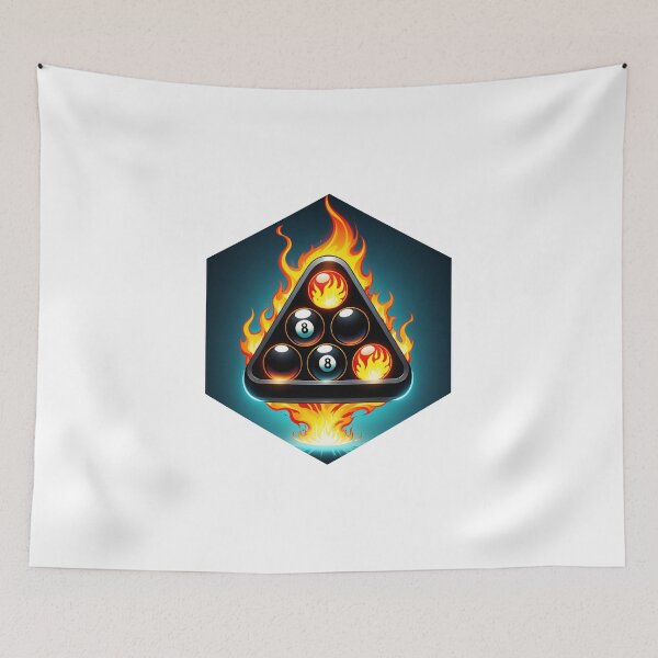 Item preview, Flaming 8-Ball designed and sold by AbsoluteA.