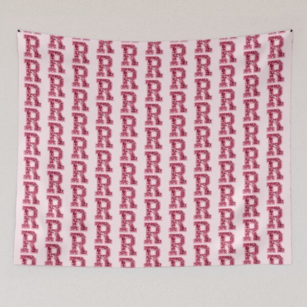 Item preview, R Preppy Glitter Varsity Letter Patch designed and sold by Creative Brat Design Studio.