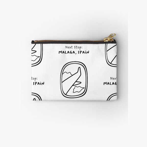 Item preview, Malaga, Spain | Illustration of an Airplane Window View | Handwritten-style Font designed and sold by RM-Journey.