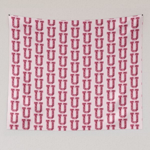 Item preview, U Preppy Glitter Varsity Letter Patch designed and sold by Creative Brat Design Studio.