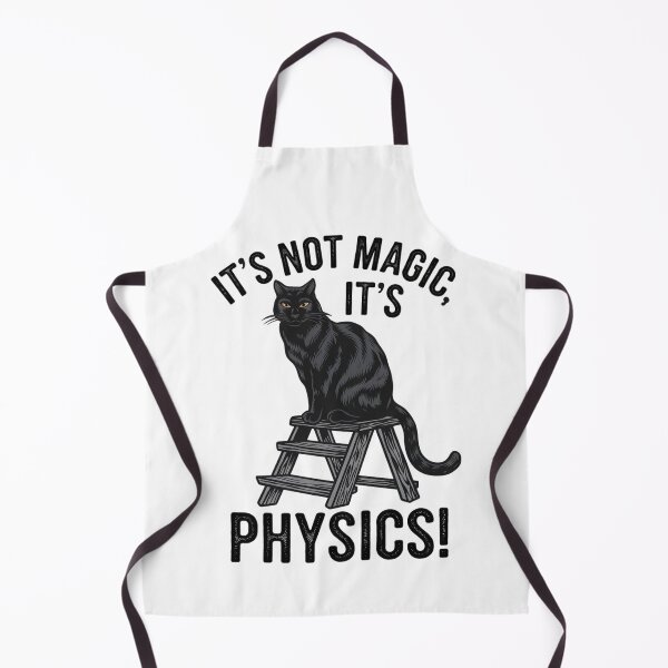 Item preview, Black Cat - Funny Physic Science, It's Not Magic designed and sold by Merch-Kitsune.