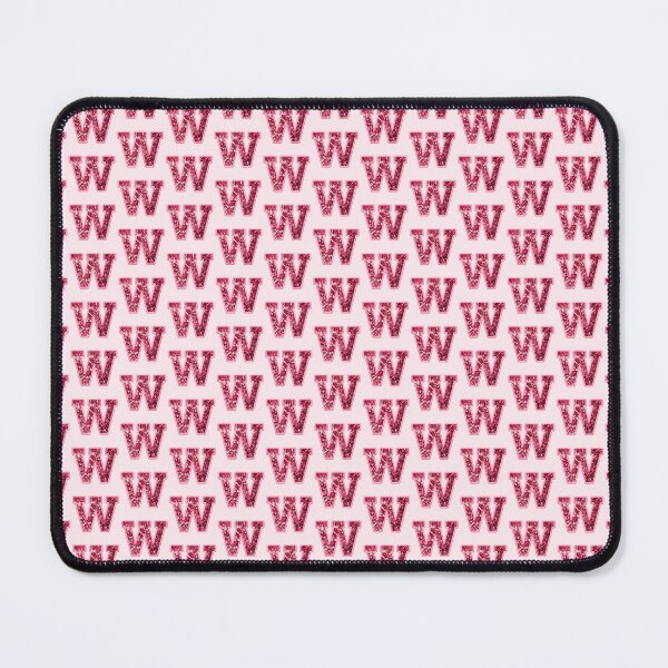 Item preview, W Preppy Glitter Varsity Letter Patch designed and sold by Creative Brat Design Studio.