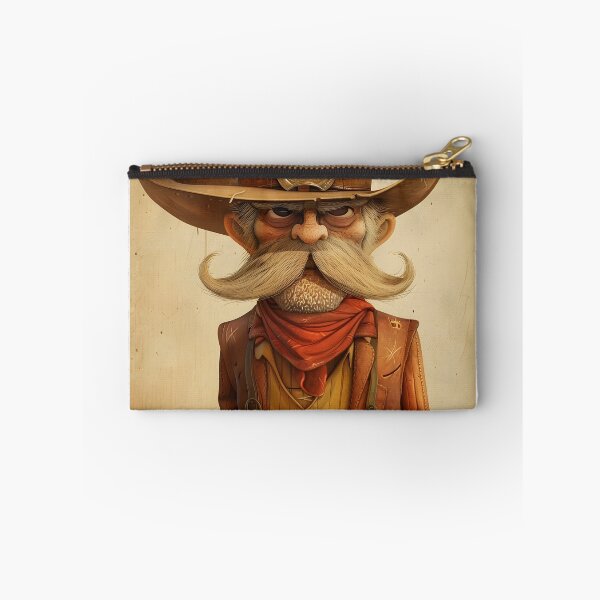 Item preview, Cartoon cowboy with large hat, red scarf, and pistol designed and sold by Artessie.