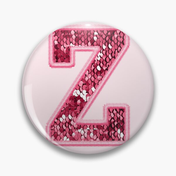 Item preview, Z Preppy Glitter Varsity Letter Patch designed and sold by Creative Brat Design Studio.
