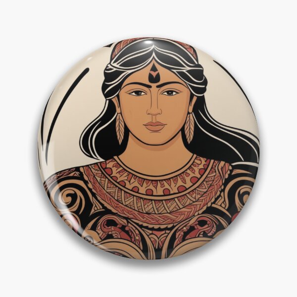 Item preview, Majestic Tribal Warrior Illustration designed and sold by merve02shop.