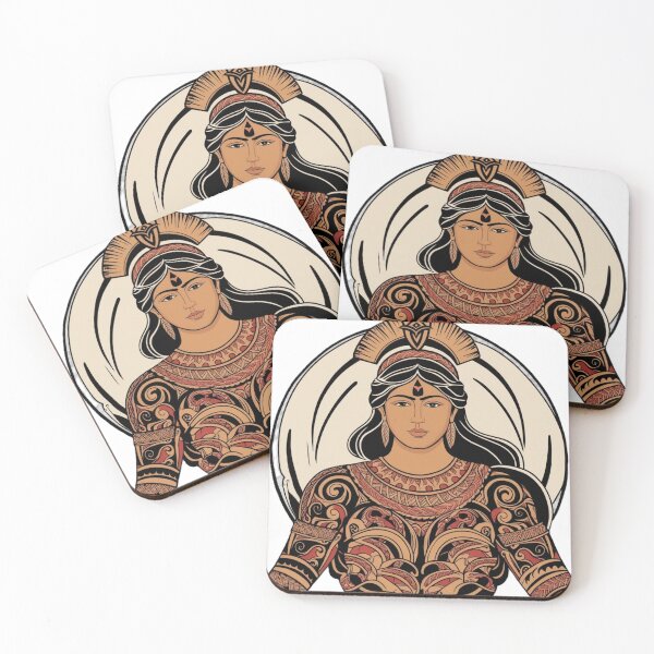 Item preview, Majestic Tribal Warrior Illustration designed and sold by merve02shop.