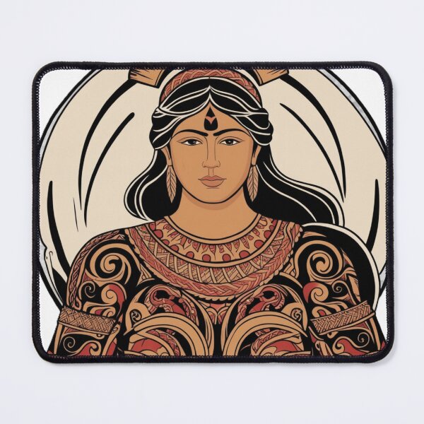 Item preview, Majestic Tribal Warrior Illustration designed and sold by merve02shop.