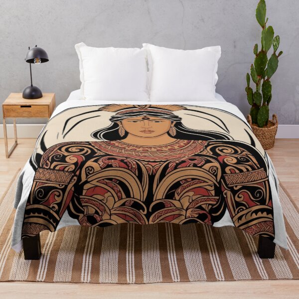 Item preview, Majestic Tribal Warrior Illustration designed and sold by merve02shop.