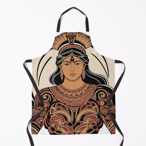 Item preview, Majestic Tribal Warrior Illustration designed and sold by merve02shop.