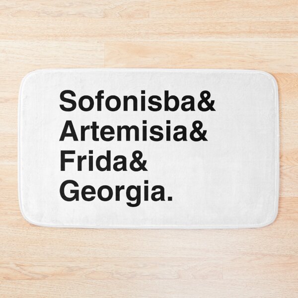 Item preview, Female Artists Ampersand List Sofonisba Artemisia Frida Georgia Black Text designed and sold by rosaliemillen.