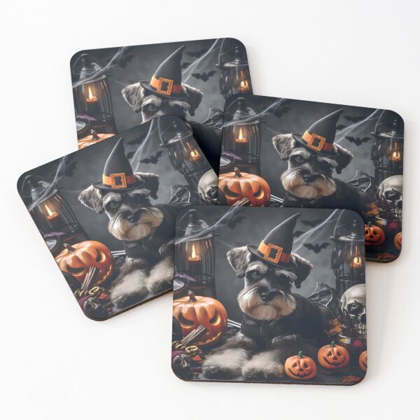 Item preview, Halloween Miniature Schnauzer dog  designed and sold by fatbanana.