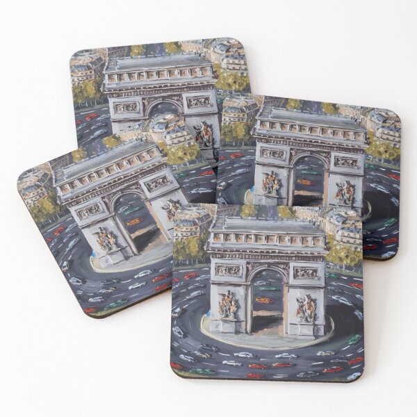 Item preview, Arc de Triomphe Aerial View – Paris in Motion. Art By Carraann  designed and sold by CARRAANN.
