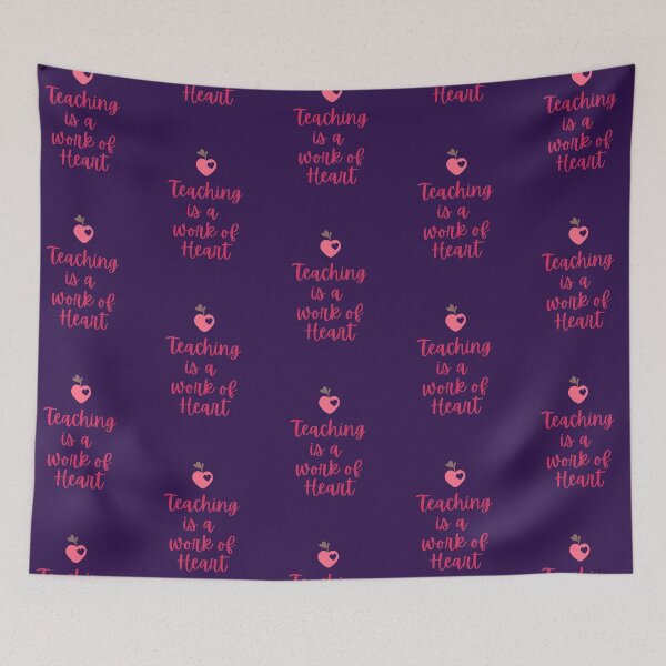 Item preview, Teaching is a work of Heart designed and sold by HomeFreewithMe.