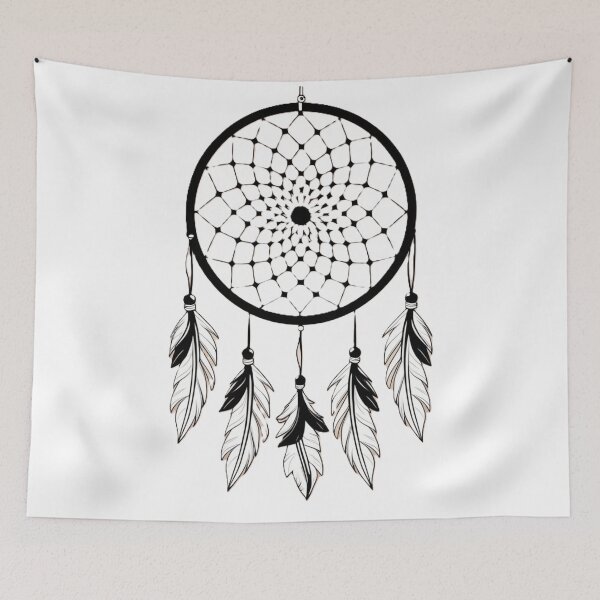 Item preview, Elegant Monochrome Dreamcatcher designed and sold by merve02shop.