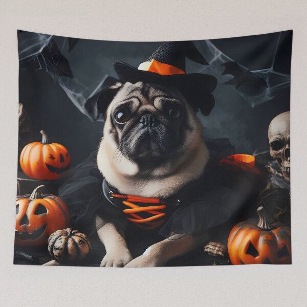 Item preview, Halloween Pug dog  designed and sold by fatbanana.