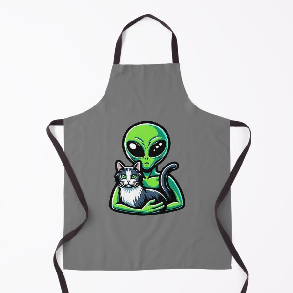 Item preview, Alien and Grey Cat designed and sold by roswellboutique.