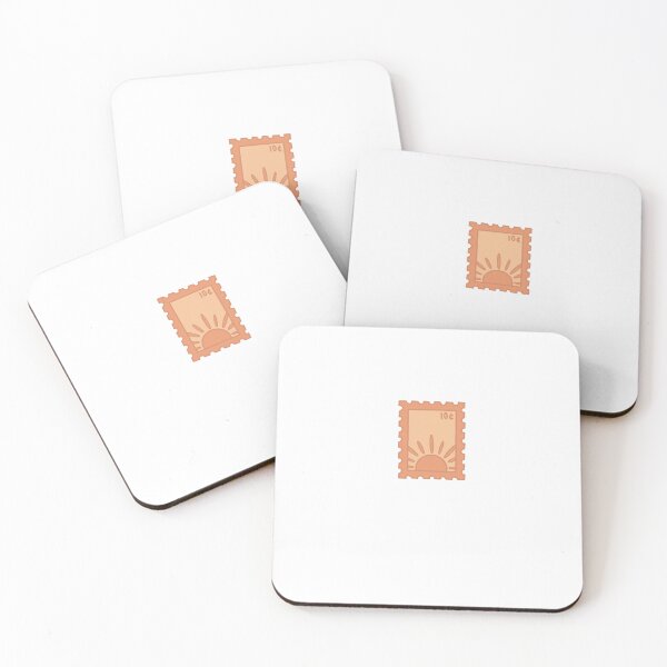 Item preview, orange sunset stamp designed and sold by my-wee-shoppe.