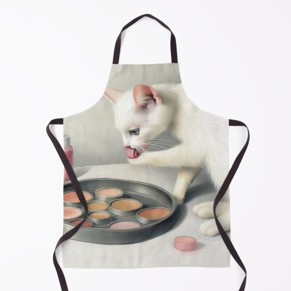 Item preview, cat doing make up designed and sold by PricklyPeanut.