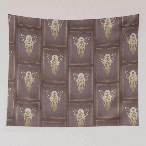 Item preview, Logotipo de hada esquelética con borde designed and sold by Menagerie of Magick.