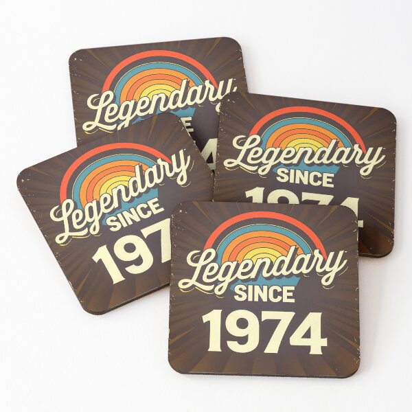 Item preview, Legendary Since 1974 Cool Birthday Quote designed and sold by TheArtOfPat.