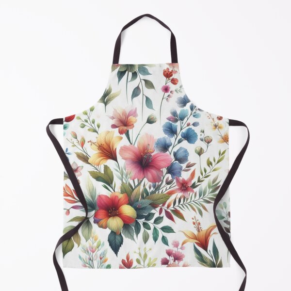 Item preview, Hibiscus Floral Pattern on White Background designed and sold by 21 Dragonflies.