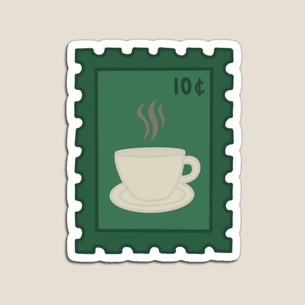 Item preview, green coffee stamp designed and sold by my-wee-shoppe.