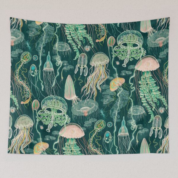 Item preview, Bloom - flamingo moss designed and sold by Katherine Quinn Illustration.