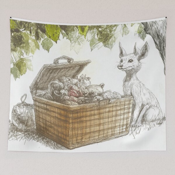 Item preview, picnic de zorros designed and sold by PricklyPeanut.