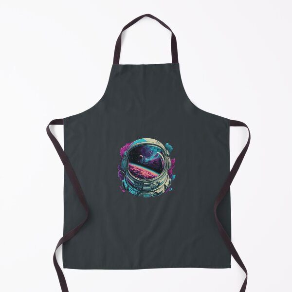 Item preview, Neon Astronaut Helmet with Reflection of Planet and Moon designed and sold by xelalex5.