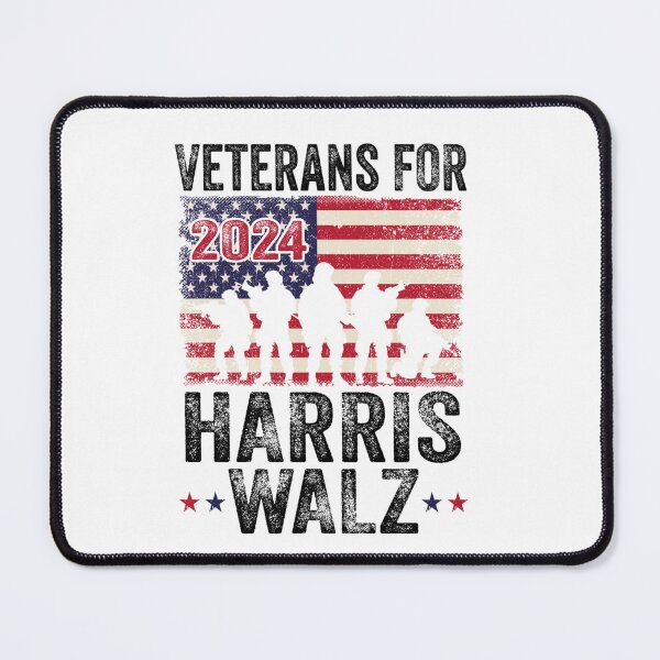 Item preview, Harris Walz 2024 American Flag Distressed Tee designed and sold by iam8lu3.