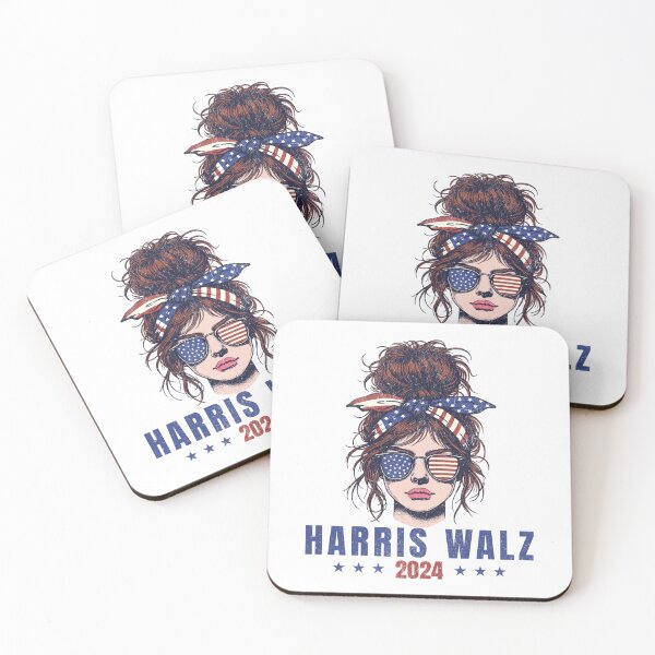 Item preview, Harris Walz 2024 American Flag Messy Bun designed and sold by iam8lu3.