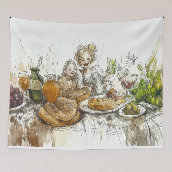 Item preview, whimsical picnic designed and sold by PricklyPeanut.