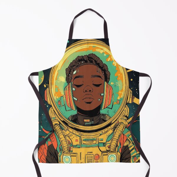 Item preview, Space Guardian Astronaut Boy meditating in space designed and sold by BeatnikBuddha.