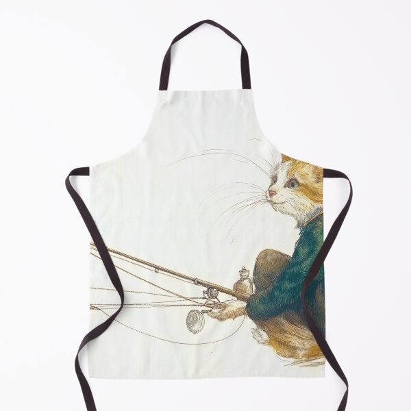 Item preview, cat gone fishing designed and sold by PricklyPeanut.