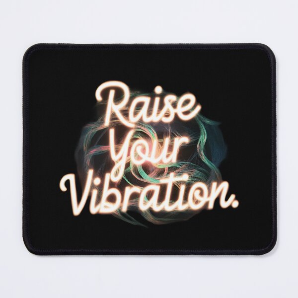 Item preview, Raise your vibration neon mindfulness black designed and sold by Newhyperion.