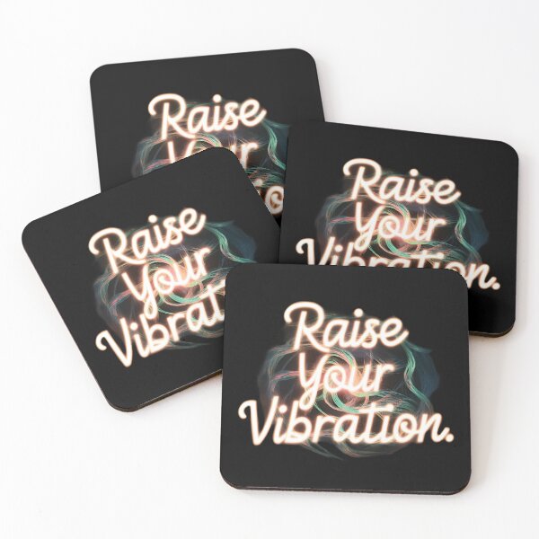Item preview, Raise your vibration neon mindfulness black designed and sold by Newhyperion.