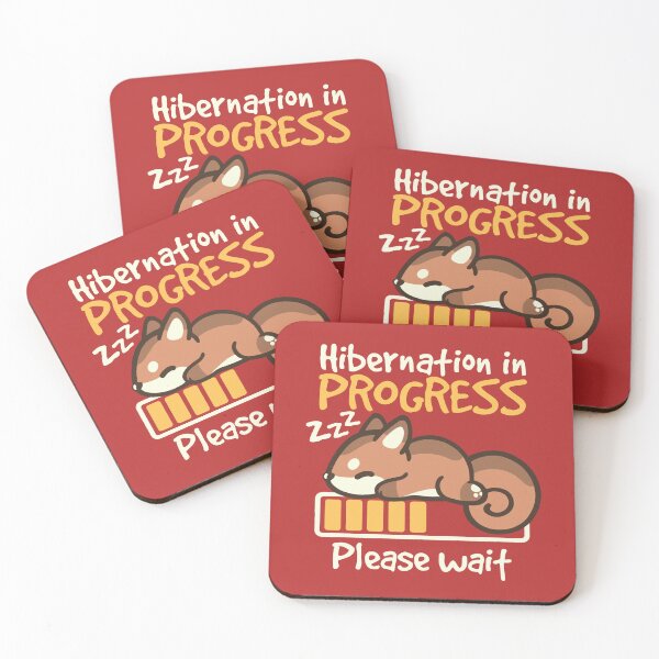 Item preview, Squirrel hibernation in progress please wait designed and sold by NemiMakeit.