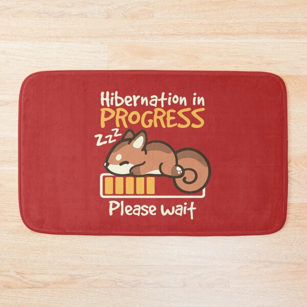 Item preview, Squirrel hibernation in progress please wait designed and sold by NemiMakeit.