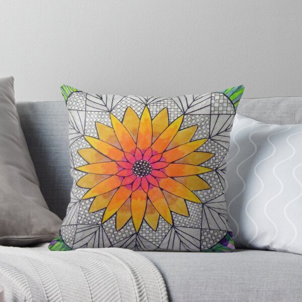 Item preview, 874 - GEOMETRIC FLORAL DESIGN - 04 - DAVE EDWARDS - MIXED MEDIA  - 2024 designed and sold by BLYTHART.